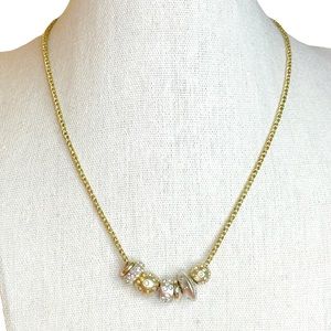 Swarovski If Te Kauri Crystal Beaded Gold Tone Necklace